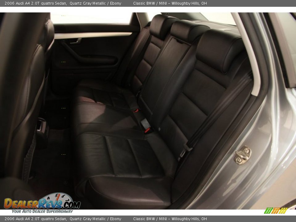 2006 Audi A4 2.0T quattro Sedan Quartz Gray Metallic / Ebony Photo #12