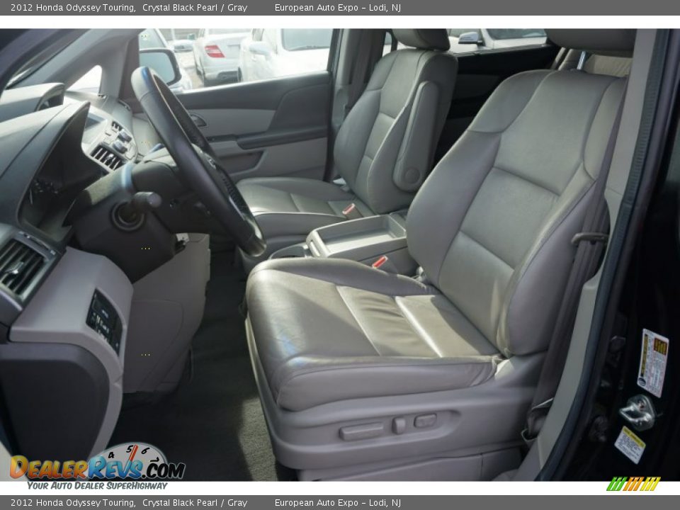 2012 Honda Odyssey Touring Crystal Black Pearl / Gray Photo #6