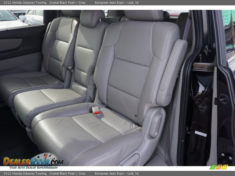 2012 Honda Odyssey Touring Crystal Black Pearl / Gray Photo #7