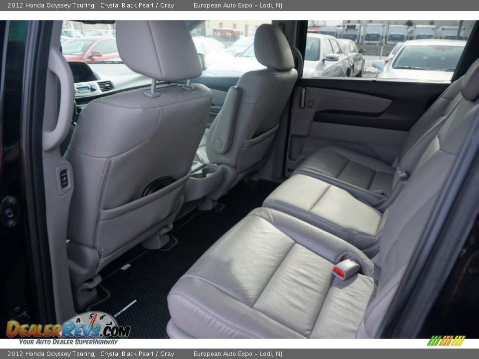 2012 Honda Odyssey Touring Crystal Black Pearl / Gray Photo #8
