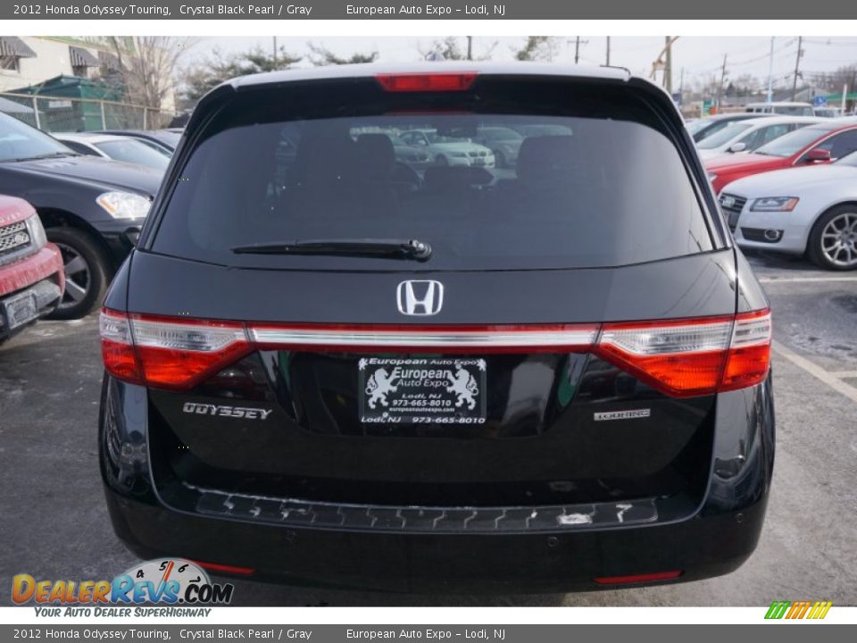 2012 Honda Odyssey Touring Crystal Black Pearl / Gray Photo #9