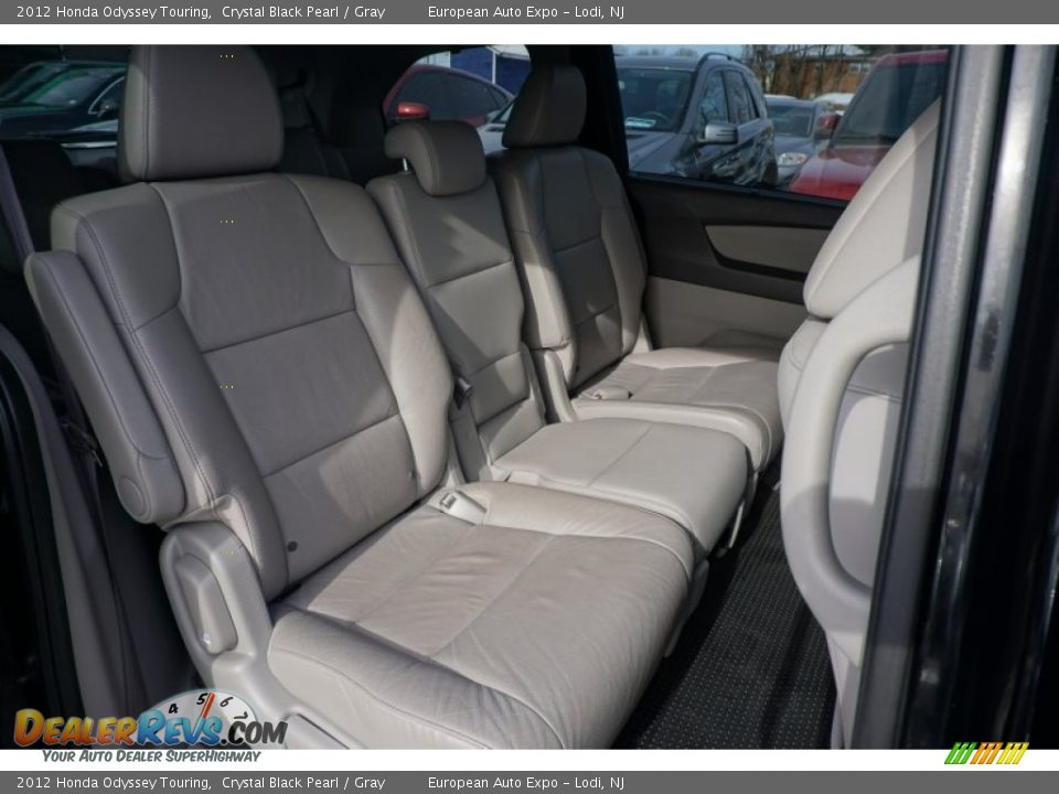 2012 Honda Odyssey Touring Crystal Black Pearl / Gray Photo #13