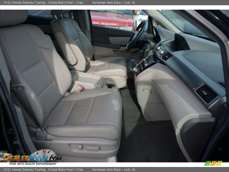 2012 Honda Odyssey Touring Crystal Black Pearl / Gray Photo #15