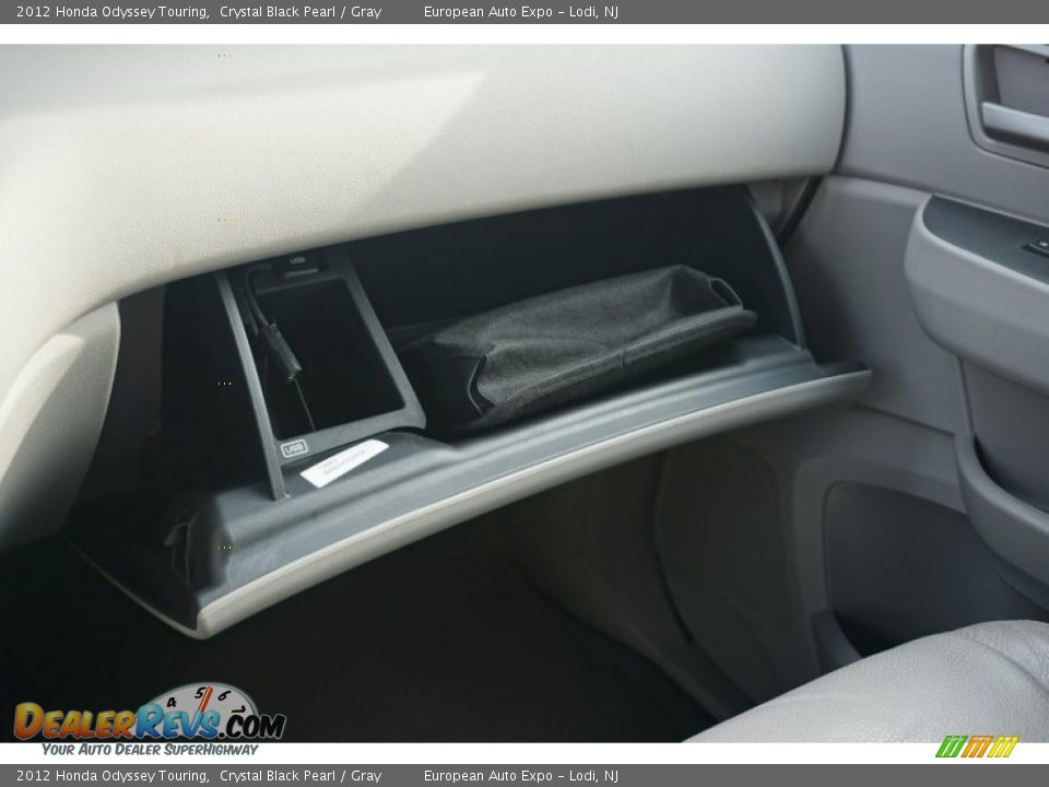 2012 Honda Odyssey Touring Crystal Black Pearl / Gray Photo #22