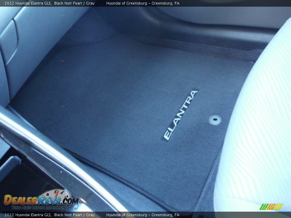 2012 Hyundai Elantra GLS Black Noir Pearl / Gray Photo #16