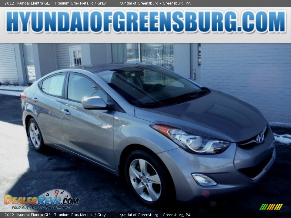 2012 Hyundai Elantra GLS Titanium Gray Metallic / Gray Photo #1