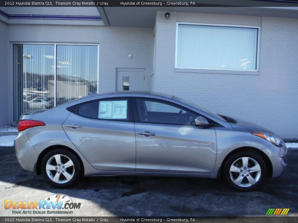 2012 Hyundai Elantra GLS Titanium Gray Metallic / Gray Photo #2