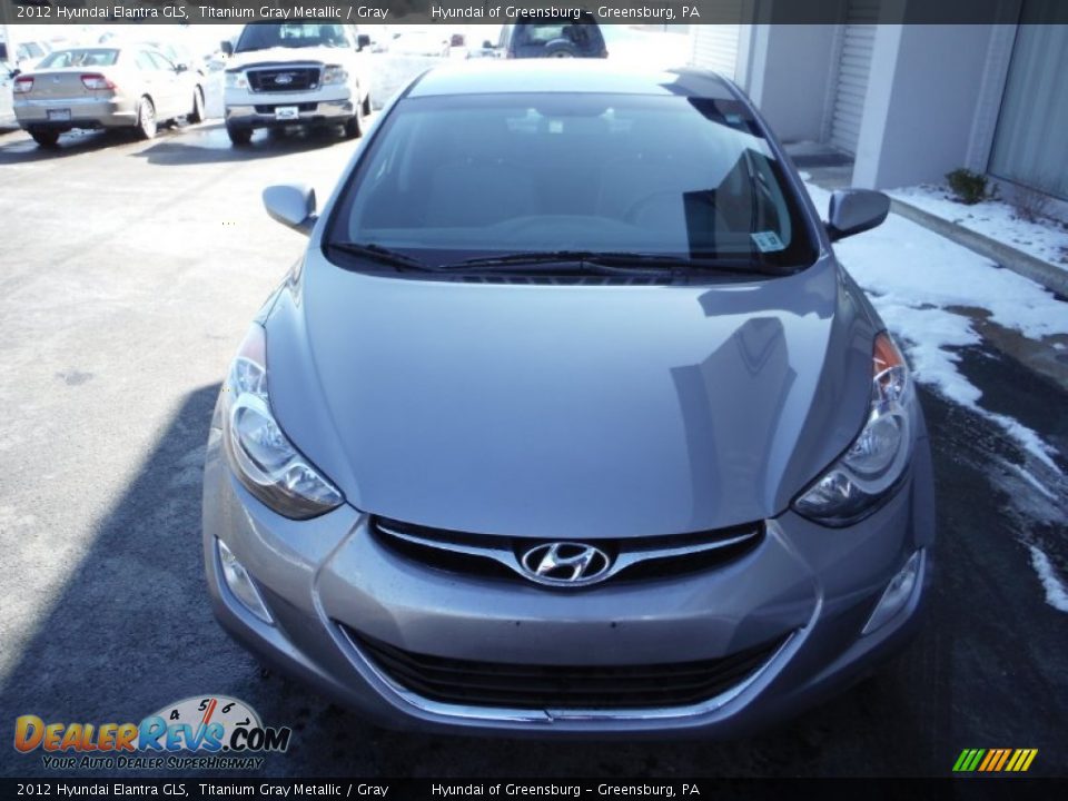 2012 Hyundai Elantra GLS Titanium Gray Metallic / Gray Photo #3