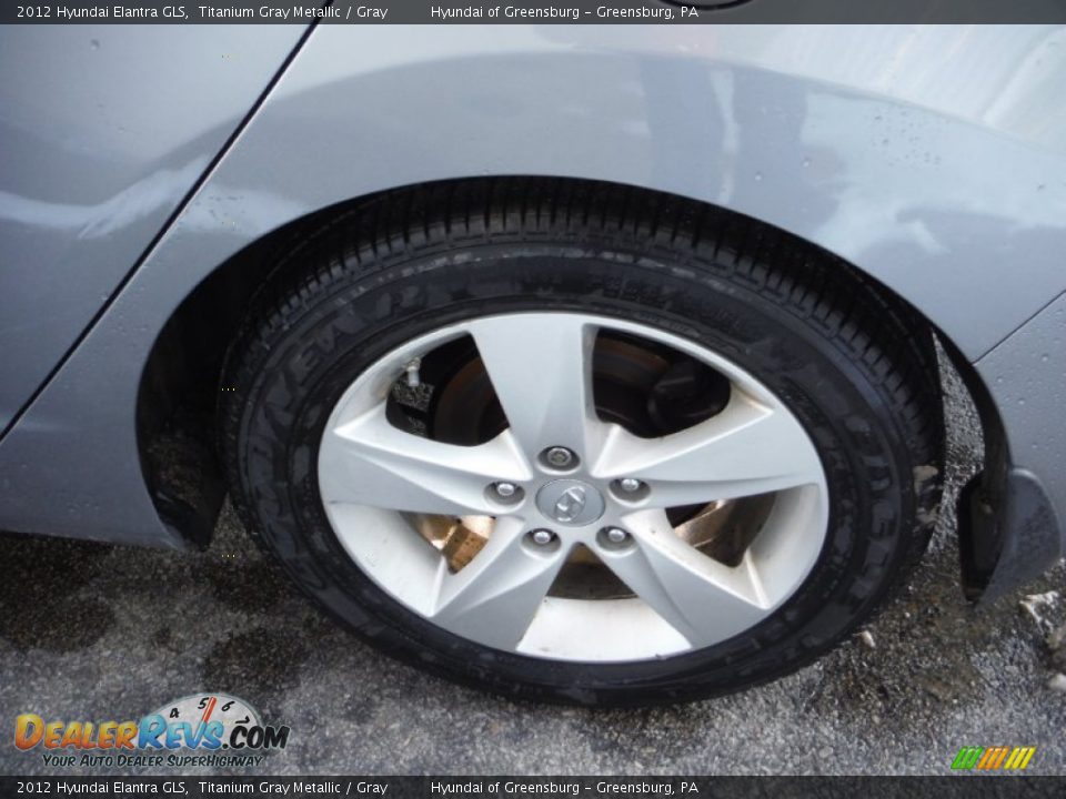 2012 Hyundai Elantra GLS Titanium Gray Metallic / Gray Photo #5