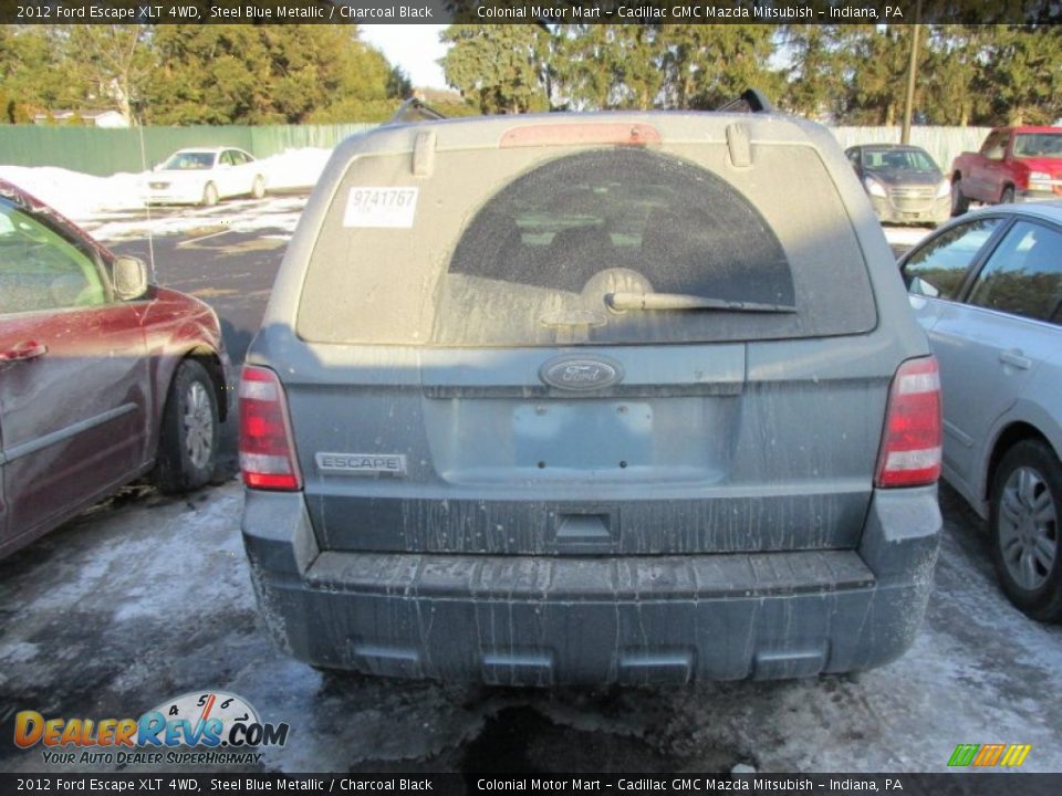2012 Ford Escape XLT 4WD Steel Blue Metallic / Charcoal Black Photo #4