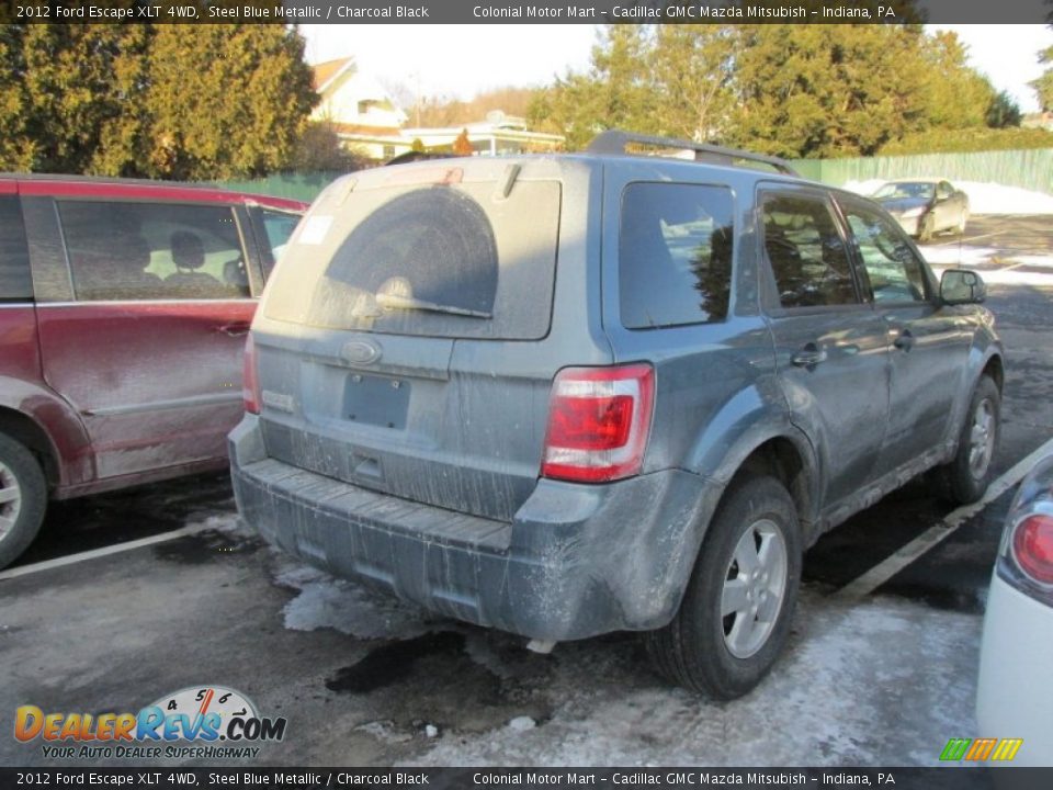 2012 Ford Escape XLT 4WD Steel Blue Metallic / Charcoal Black Photo #5