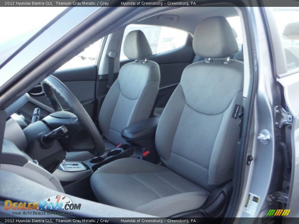 2012 Hyundai Elantra GLS Titanium Gray Metallic / Gray Photo #10