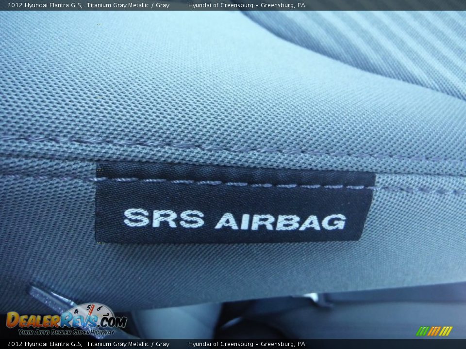 2012 Hyundai Elantra GLS Titanium Gray Metallic / Gray Photo #11