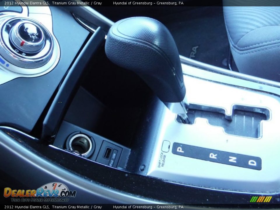 2012 Hyundai Elantra GLS Titanium Gray Metallic / Gray Photo #13