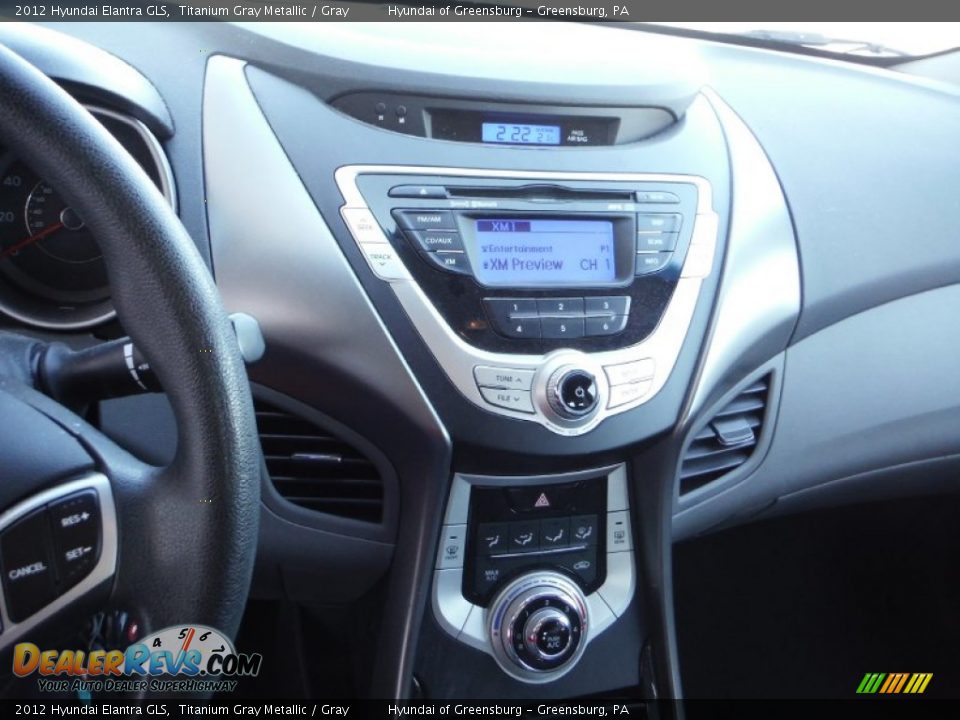 2012 Hyundai Elantra GLS Titanium Gray Metallic / Gray Photo #14