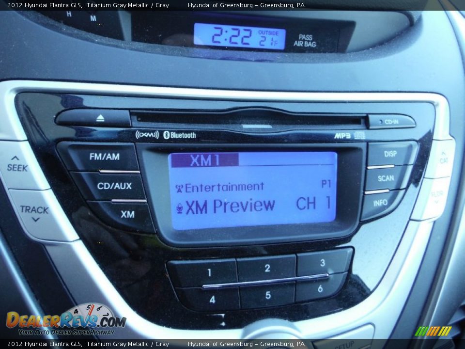 2012 Hyundai Elantra GLS Titanium Gray Metallic / Gray Photo #15