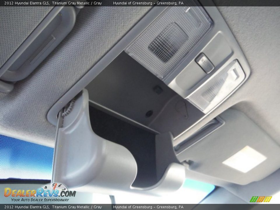 2012 Hyundai Elantra GLS Titanium Gray Metallic / Gray Photo #17