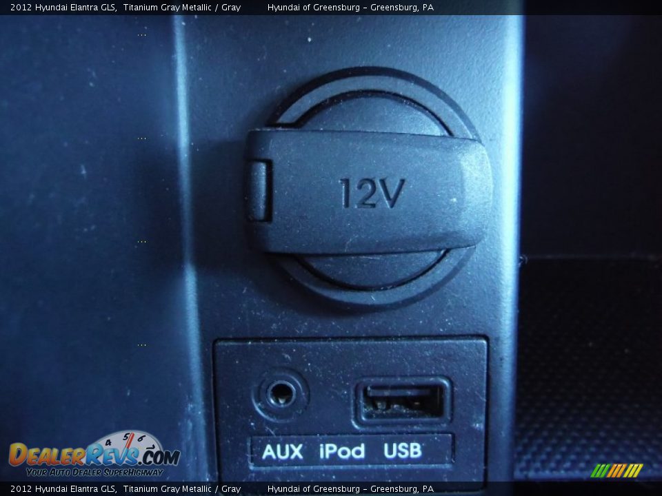2012 Hyundai Elantra GLS Titanium Gray Metallic / Gray Photo #18