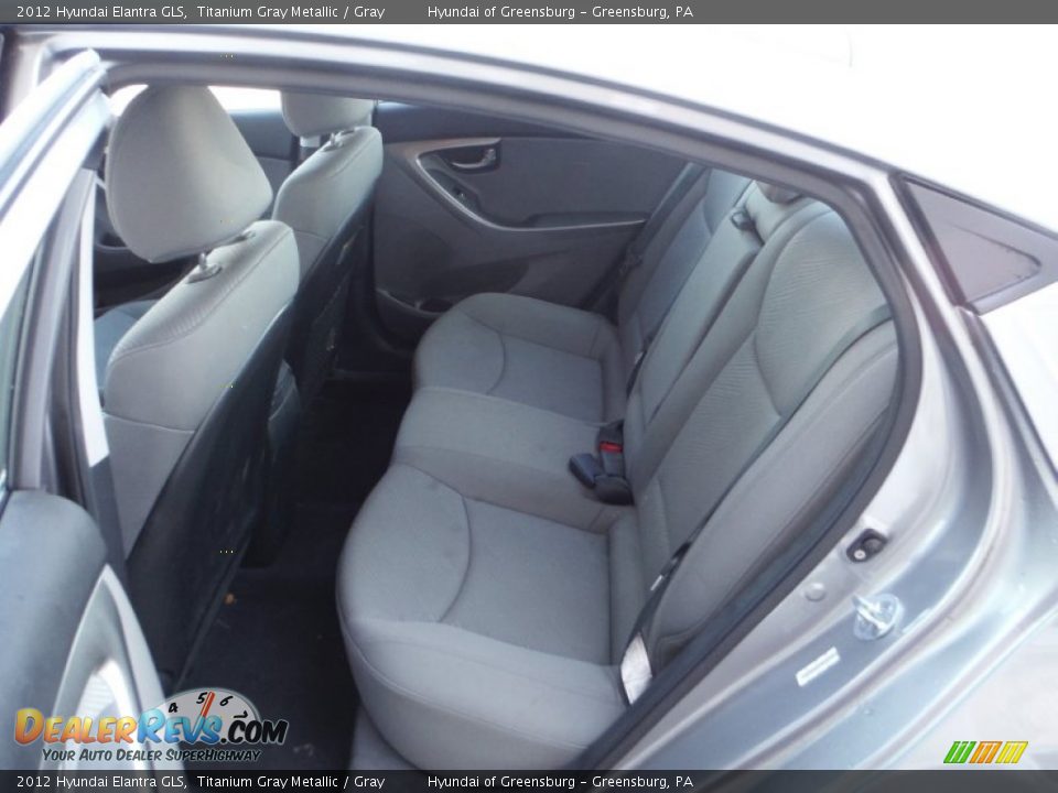 2012 Hyundai Elantra GLS Titanium Gray Metallic / Gray Photo #19