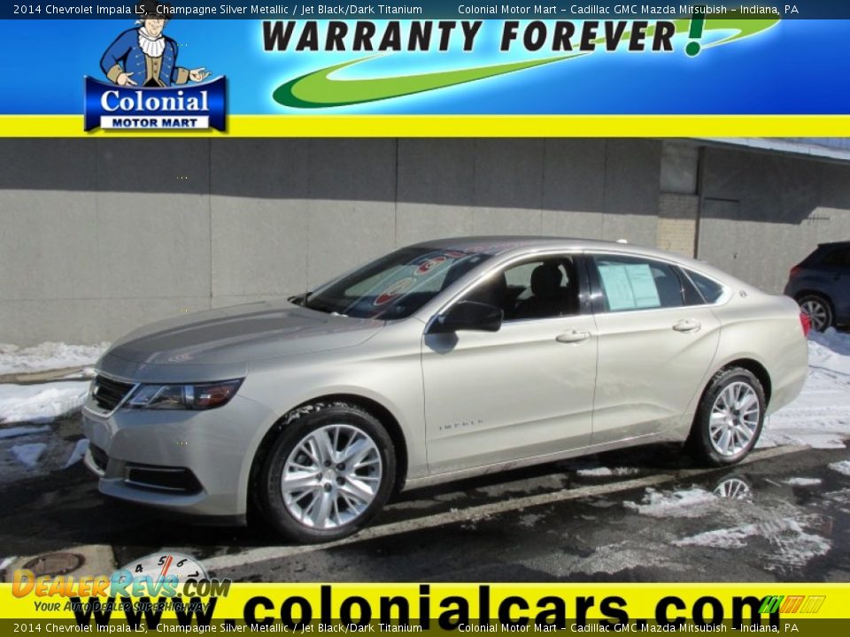 2014 Chevrolet Impala LS Champagne Silver Metallic / Jet Black/Dark Titanium Photo #1