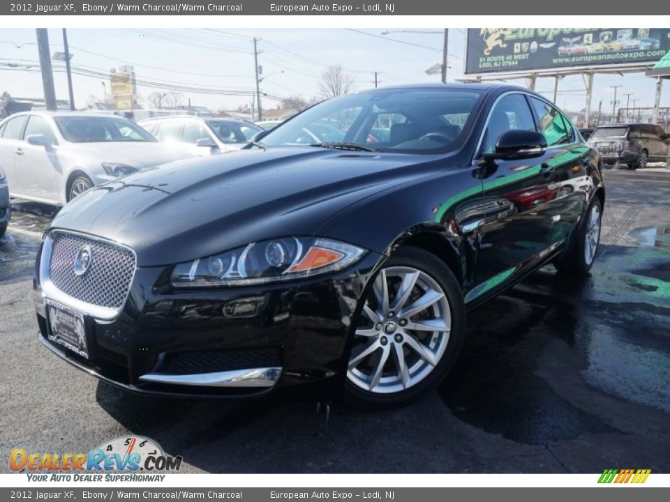 2012 Jaguar XF Ebony / Warm Charcoal/Warm Charcoal Photo #1