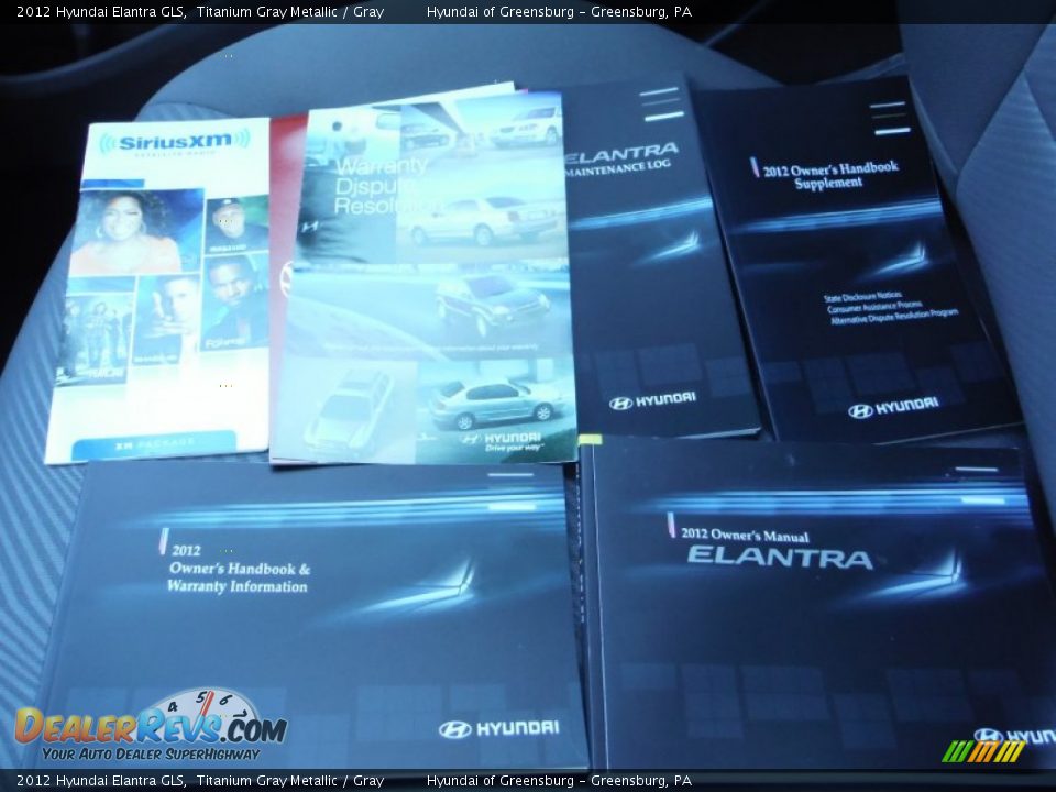 2012 Hyundai Elantra GLS Titanium Gray Metallic / Gray Photo #22