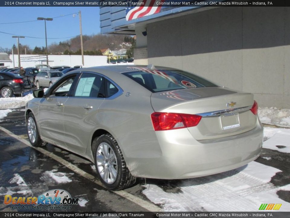 2014 Chevrolet Impala LS Champagne Silver Metallic / Jet Black/Dark Titanium Photo #4