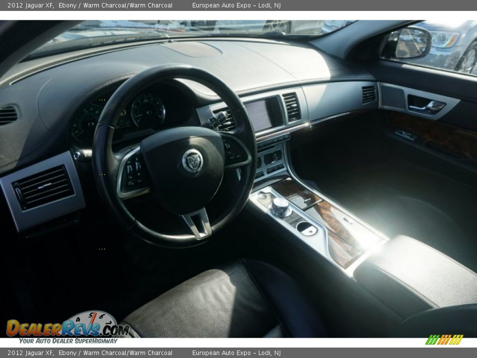 2012 Jaguar XF Ebony / Warm Charcoal/Warm Charcoal Photo #5