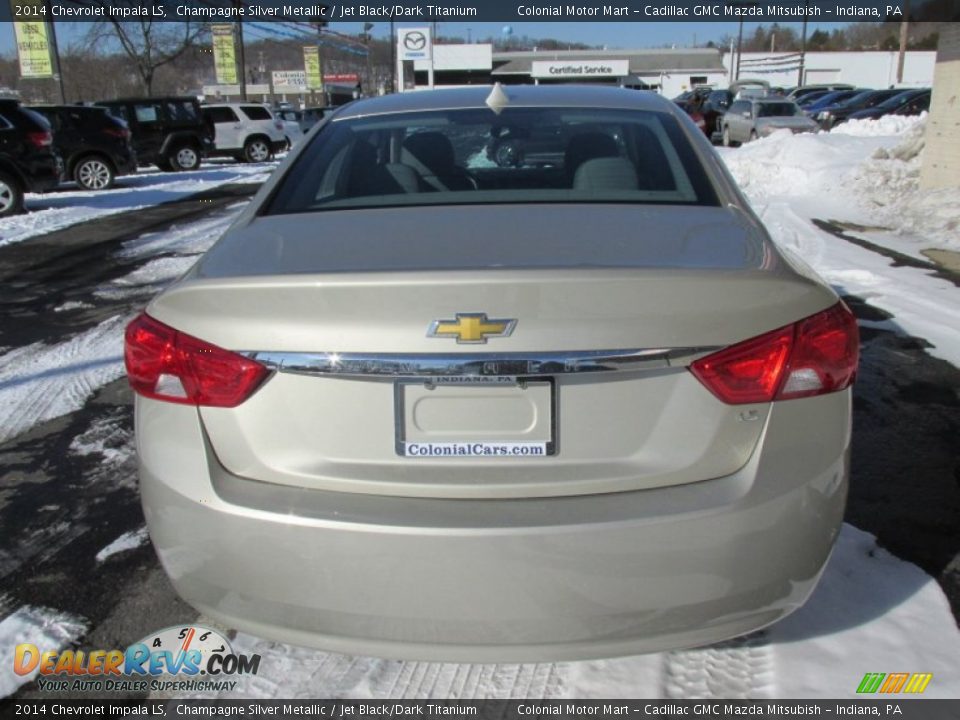 2014 Chevrolet Impala LS Champagne Silver Metallic / Jet Black/Dark Titanium Photo #5