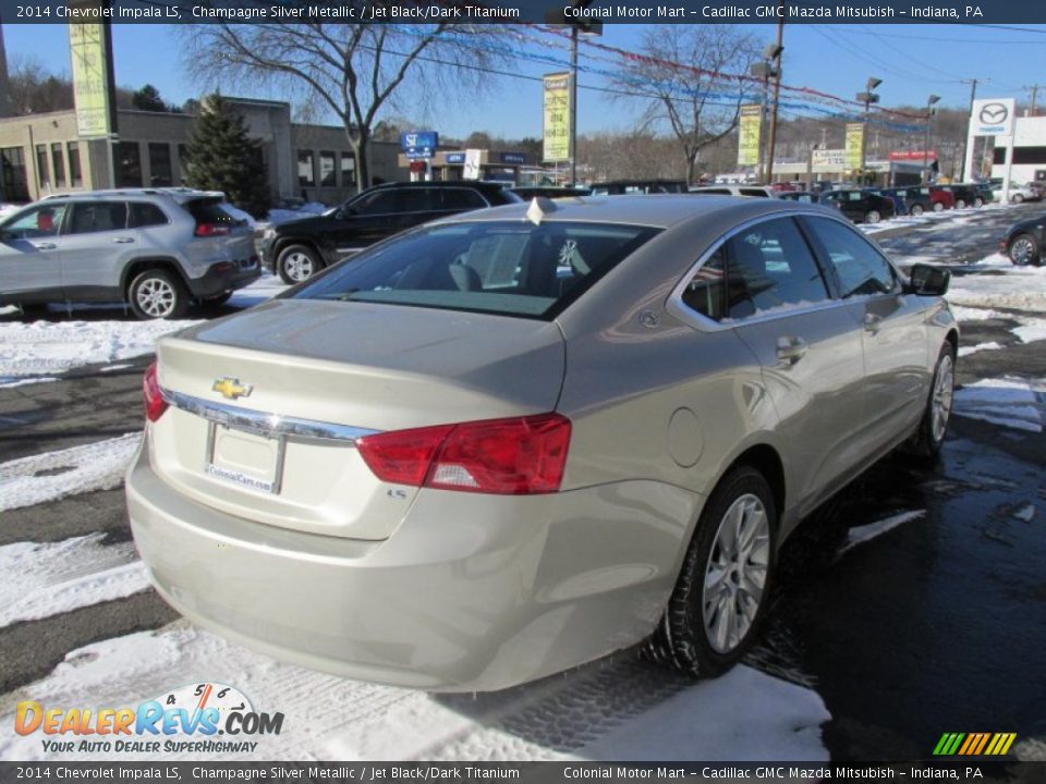 2014 Chevrolet Impala LS Champagne Silver Metallic / Jet Black/Dark Titanium Photo #6