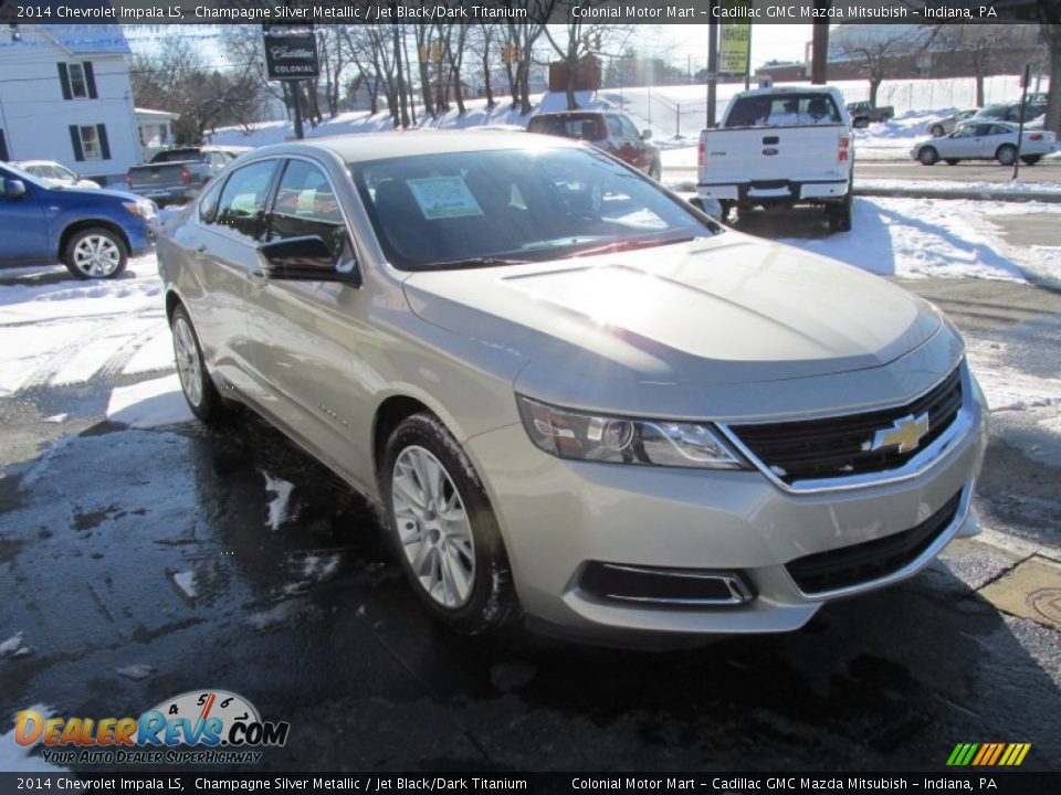 2014 Chevrolet Impala LS Champagne Silver Metallic / Jet Black/Dark Titanium Photo #7