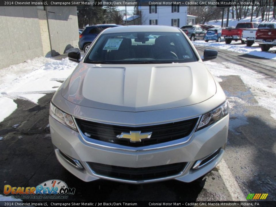 2014 Chevrolet Impala LS Champagne Silver Metallic / Jet Black/Dark Titanium Photo #8