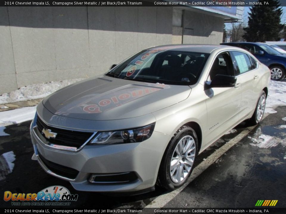 2014 Chevrolet Impala LS Champagne Silver Metallic / Jet Black/Dark Titanium Photo #9