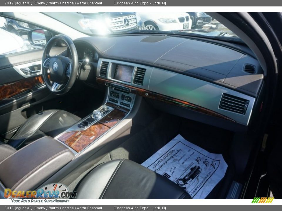 2012 Jaguar XF Ebony / Warm Charcoal/Warm Charcoal Photo #11