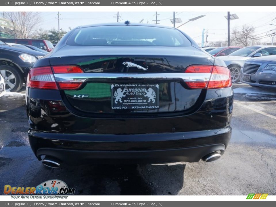 2012 Jaguar XF Ebony / Warm Charcoal/Warm Charcoal Photo #14