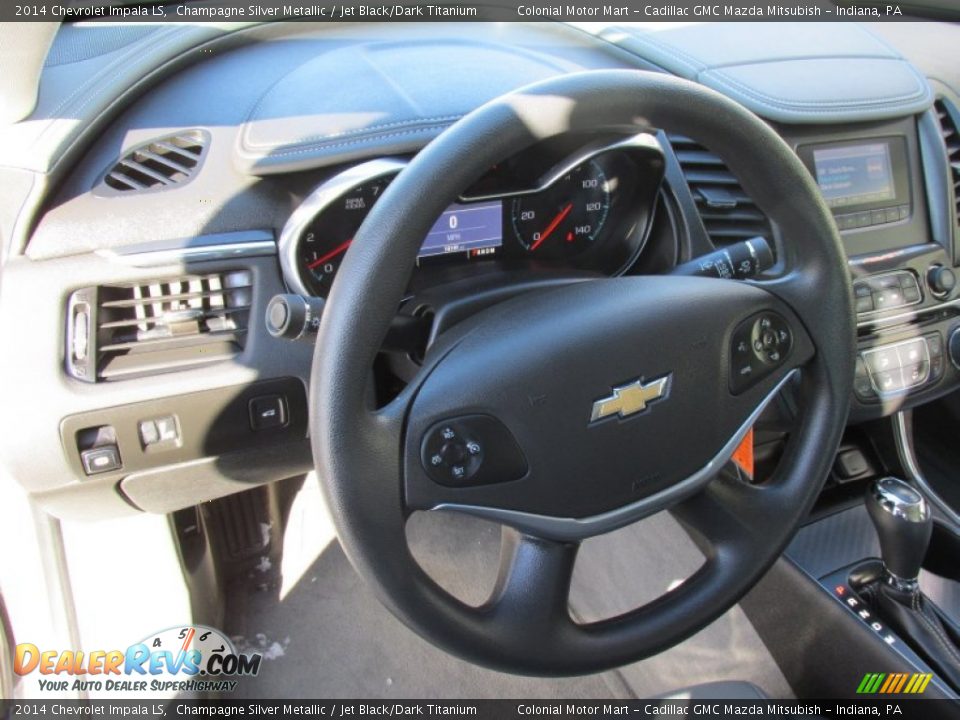 2014 Chevrolet Impala LS Champagne Silver Metallic / Jet Black/Dark Titanium Photo #14