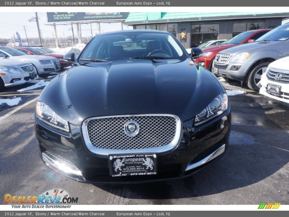 2012 Jaguar XF Ebony / Warm Charcoal/Warm Charcoal Photo #16