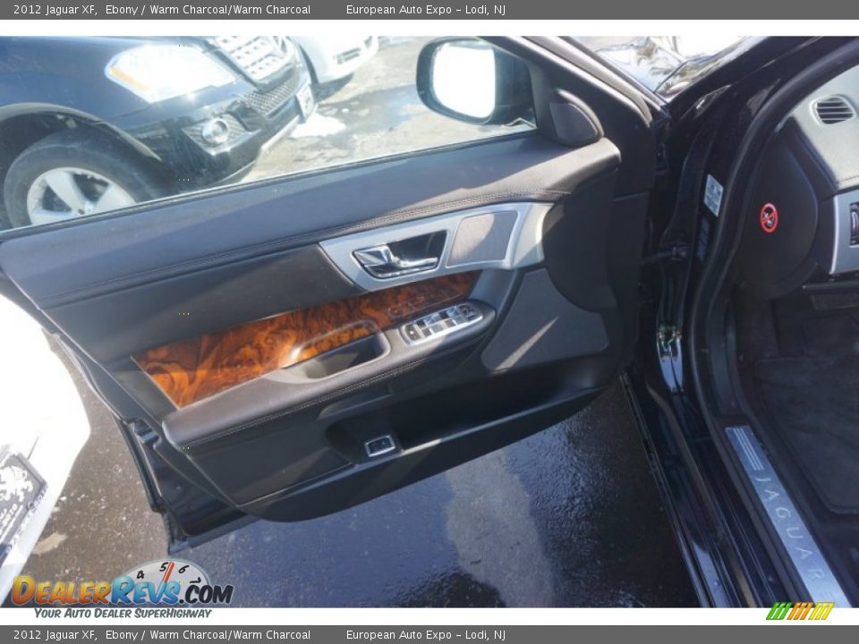 2012 Jaguar XF Ebony / Warm Charcoal/Warm Charcoal Photo #18