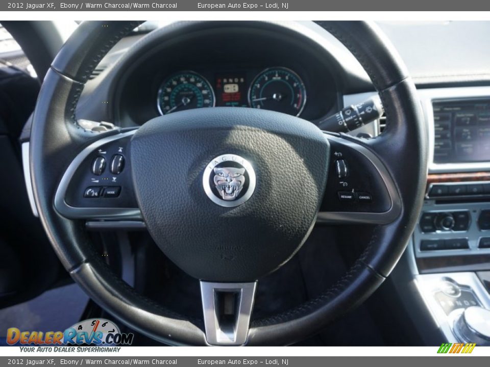 2012 Jaguar XF Ebony / Warm Charcoal/Warm Charcoal Photo #21
