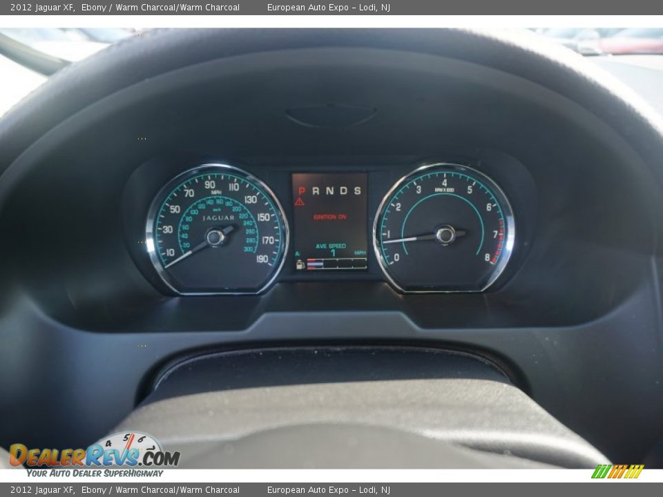 2012 Jaguar XF Ebony / Warm Charcoal/Warm Charcoal Photo #22
