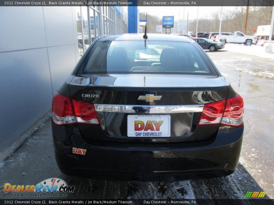 2012 Chevrolet Cruze LS Black Granite Metallic / Jet Black/Medium Titanium Photo #5