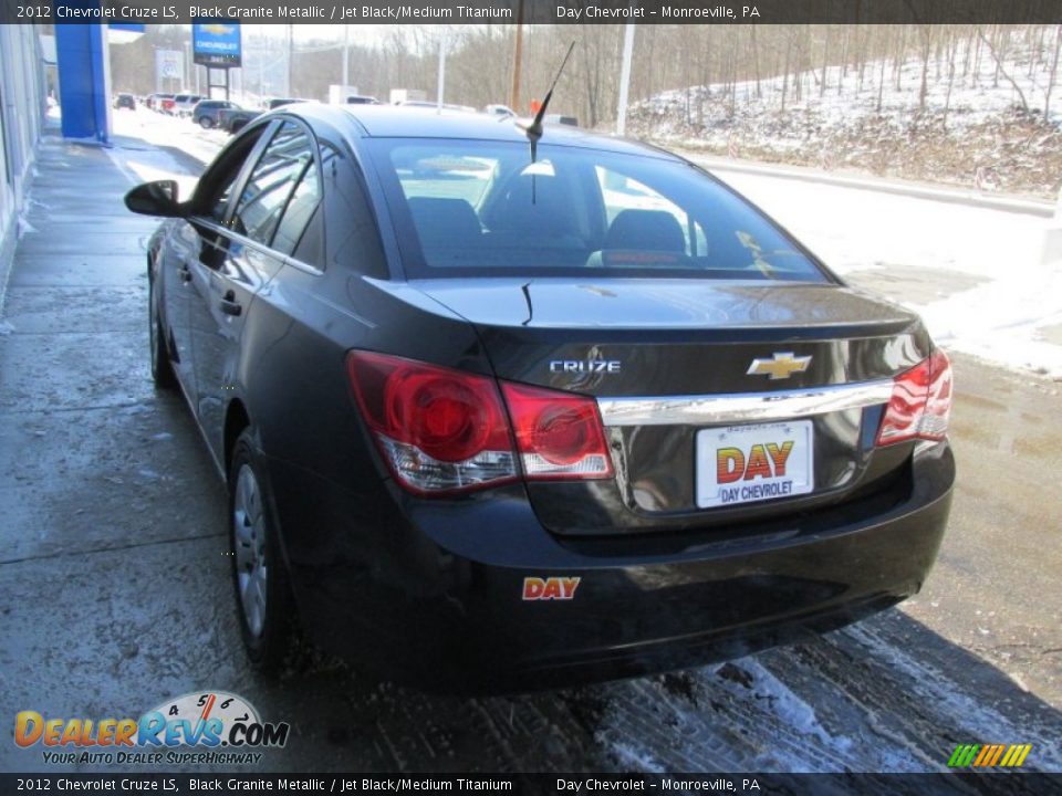 2012 Chevrolet Cruze LS Black Granite Metallic / Jet Black/Medium Titanium Photo #6