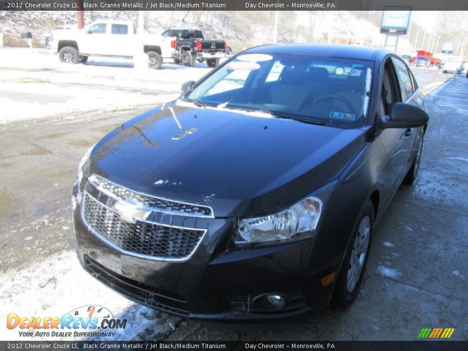 2012 Chevrolet Cruze LS Black Granite Metallic / Jet Black/Medium Titanium Photo #9