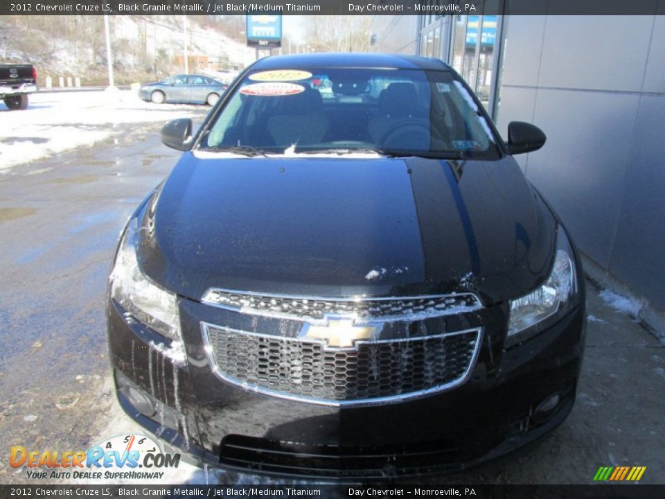 2012 Chevrolet Cruze LS Black Granite Metallic / Jet Black/Medium Titanium Photo #10
