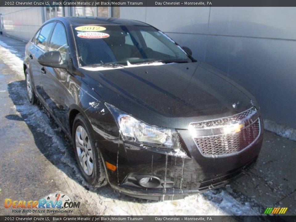 2012 Chevrolet Cruze LS Black Granite Metallic / Jet Black/Medium Titanium Photo #11