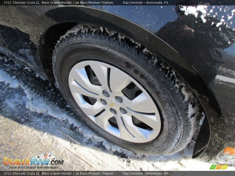 2012 Chevrolet Cruze LS Black Granite Metallic / Jet Black/Medium Titanium Photo #12