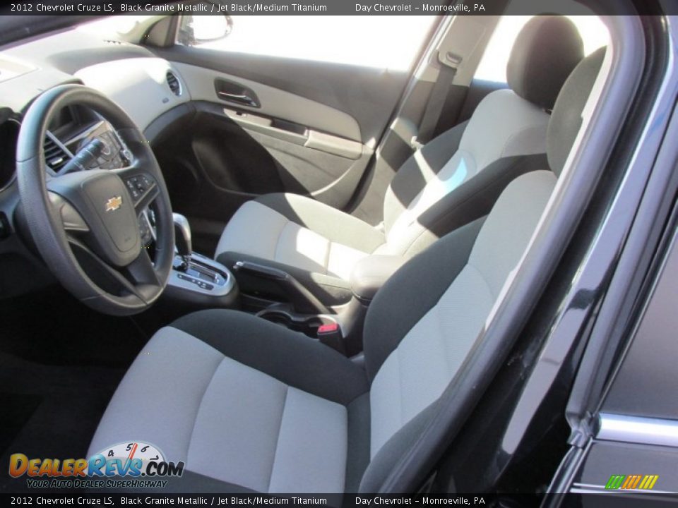 2012 Chevrolet Cruze LS Black Granite Metallic / Jet Black/Medium Titanium Photo #16