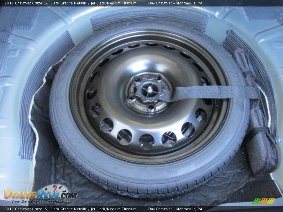 2012 Chevrolet Cruze LS Black Granite Metallic / Jet Black/Medium Titanium Photo #23