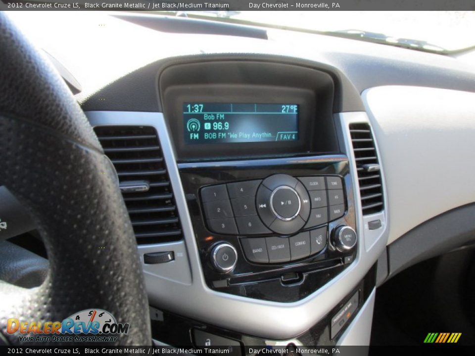 2012 Chevrolet Cruze LS Black Granite Metallic / Jet Black/Medium Titanium Photo #27