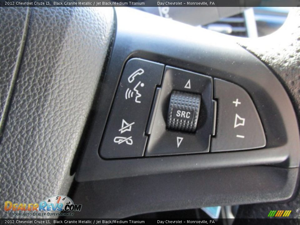 2012 Chevrolet Cruze LS Black Granite Metallic / Jet Black/Medium Titanium Photo #28